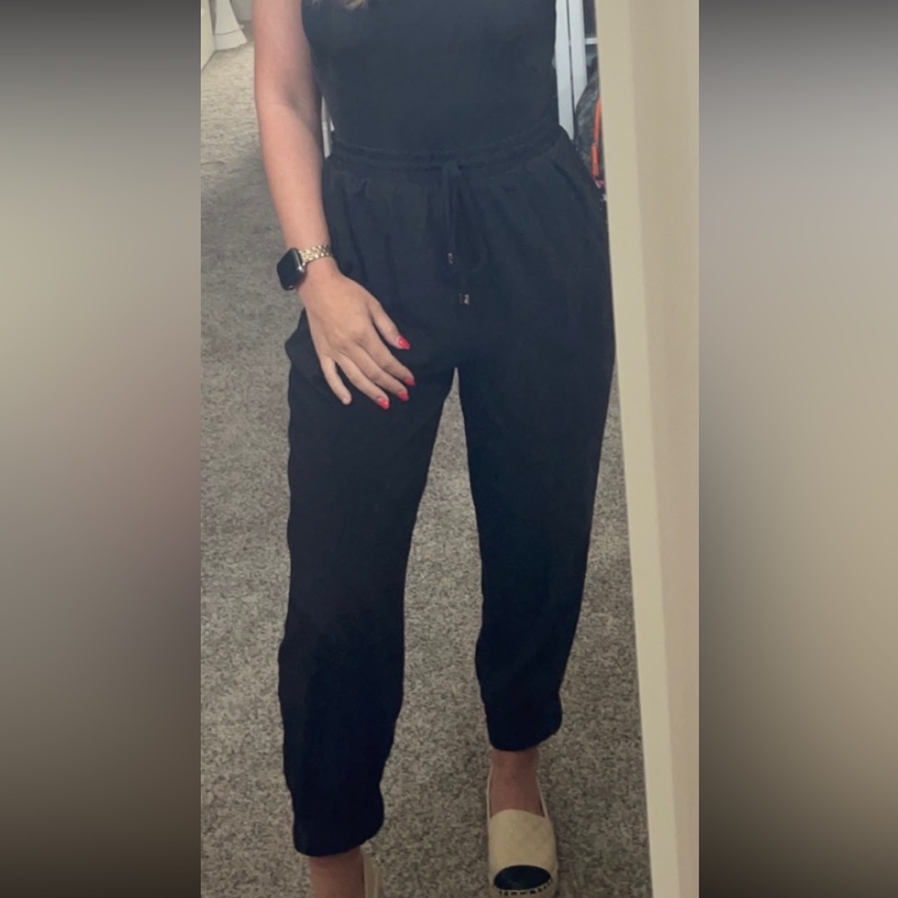 Kittenish Black Joggers